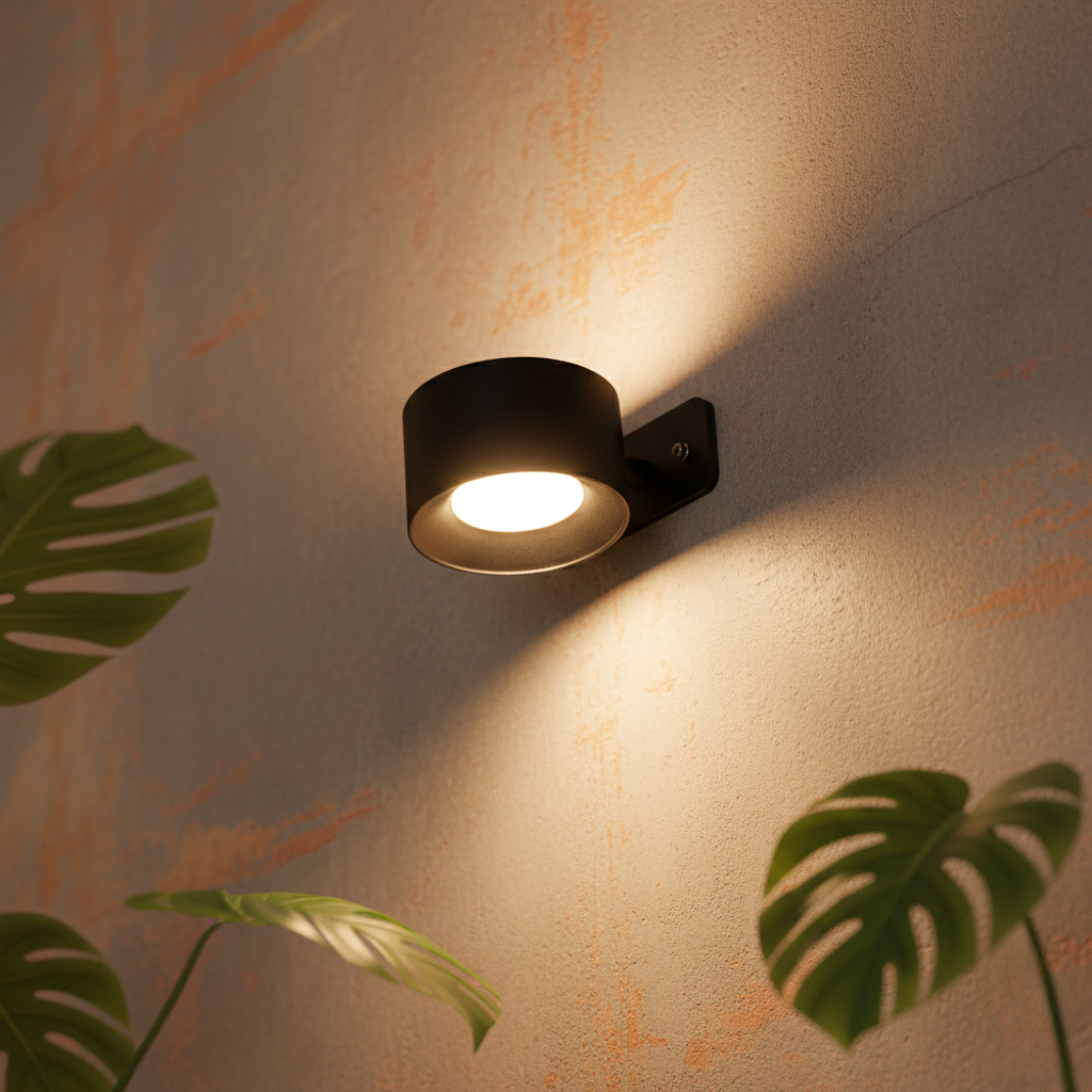 360° Roterbar Trådlös LED Vägglampa – Touchkontroll & USB-uppladdning