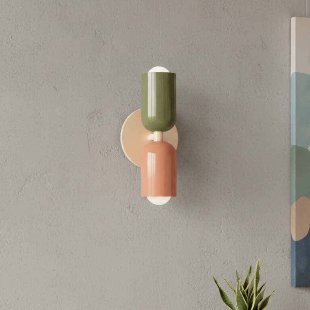 Modern vintagevägglampa med dubbelsidig LED-belysning